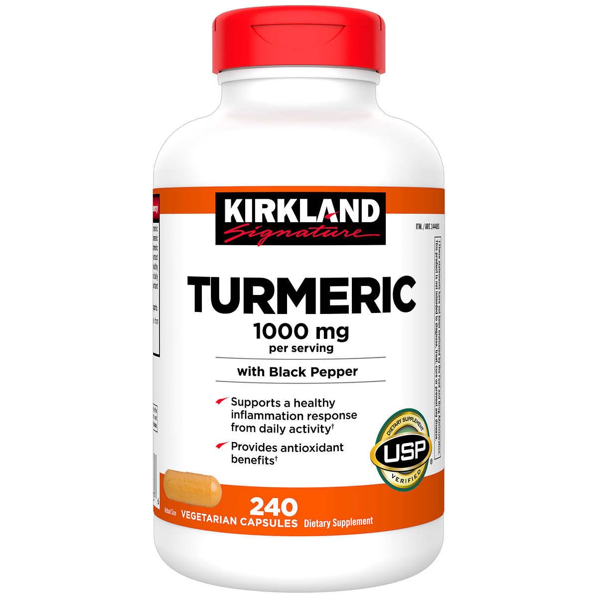 Just Grown Turmeric 1000 mg., 240 Capsules (1 Pack) — additional product image 5