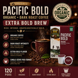 KS Organic Pacific Bold K Cup Coffee Pods, 120 CT, Extra Bold, Dark Coffee — additional product image 3
