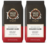 Peet Whole Bean, Major Dickason, Dark Roast 2LB Bag, Set of 2, Notes of Earth and Spice