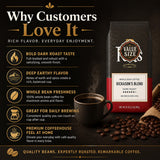 Peet Whole Bean, Major Dickason, Dark Roast 2LB Bag, Set of 2, Notes of Earth and Spice — additional product image 4