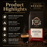 Peet Whole Bean, Major Dickason, Dark Roast 2LB Bag, Set of 2, Notes of Earth and Spice — additional product image 5