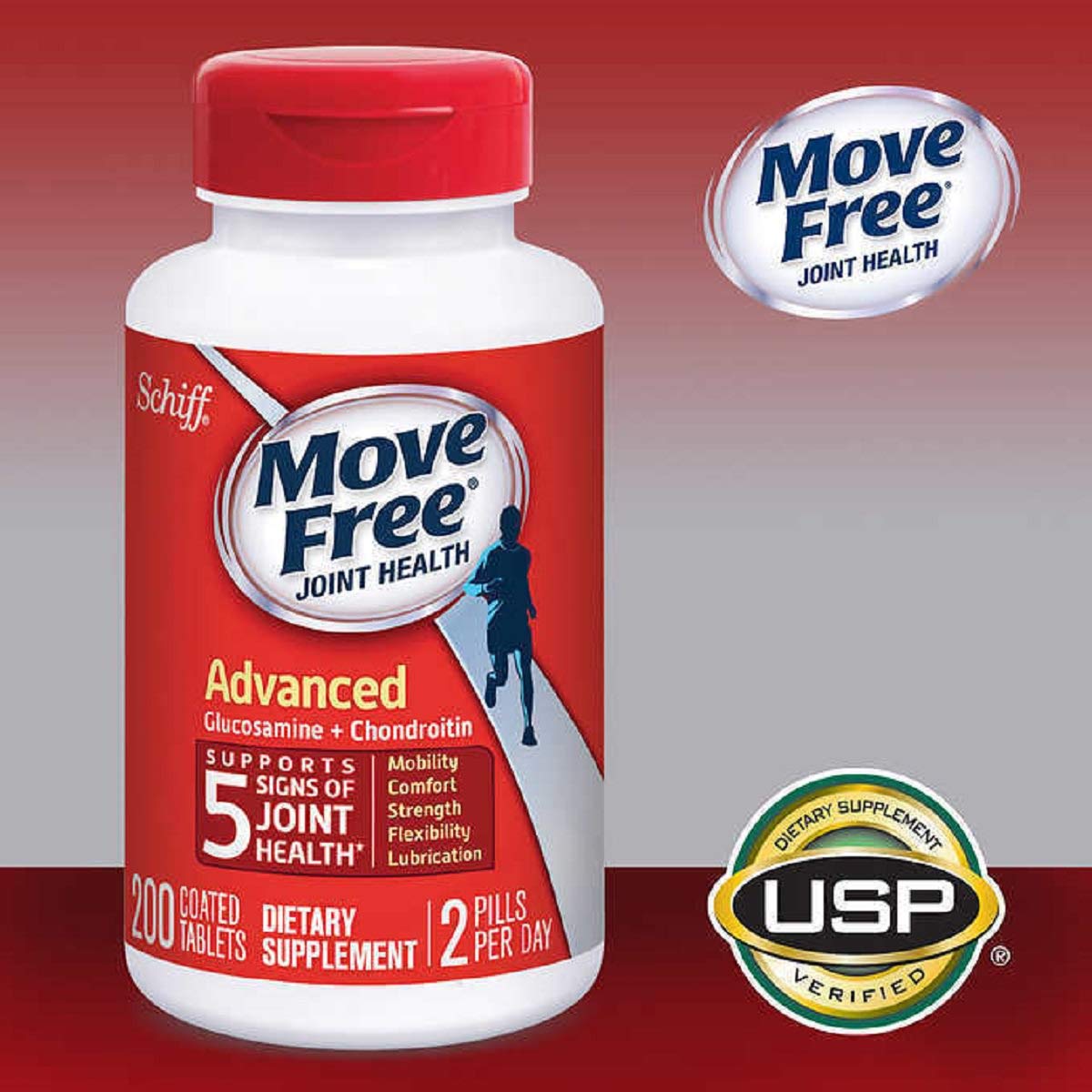 Move Free Advanced, Joint Health (200 Count) (2 Pack) — additional product image 2
