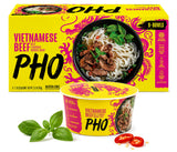 Vietnamese Pho Beef Noodle Soup 9 Bowls Pack, Ready in 3 Minutes, Gluten-Free, with Chili Oil — additional product image 3