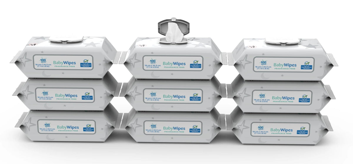Signature Baby Wipes Unscented, 900 Per Box, Hypoallergenic (1 Box) — additional product image 3