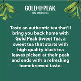 Gourmet Kitchn Gold Peak Naturally Sweet Real Brewed Tea, Picked for Peak Taste, Made With Cane Sugar - 3 Boxes (18.5oz /
