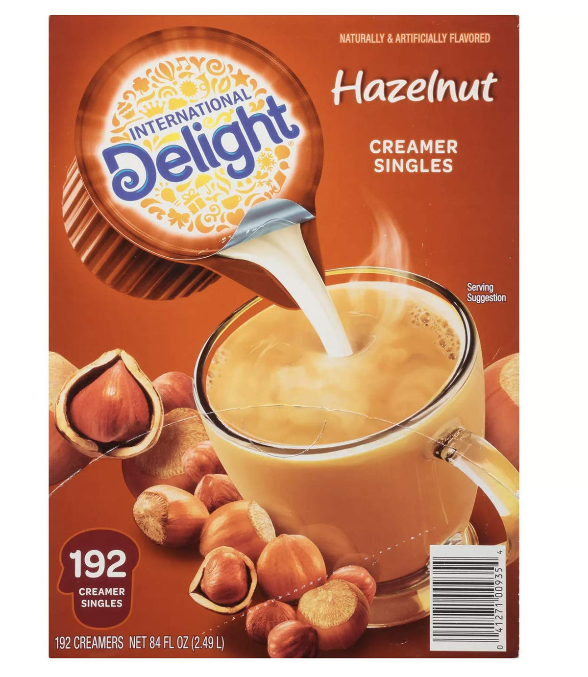 International Delight Hazelnut Coffee Creamer Singles, 84 Fl Oz, 192 Count — additional product image 3