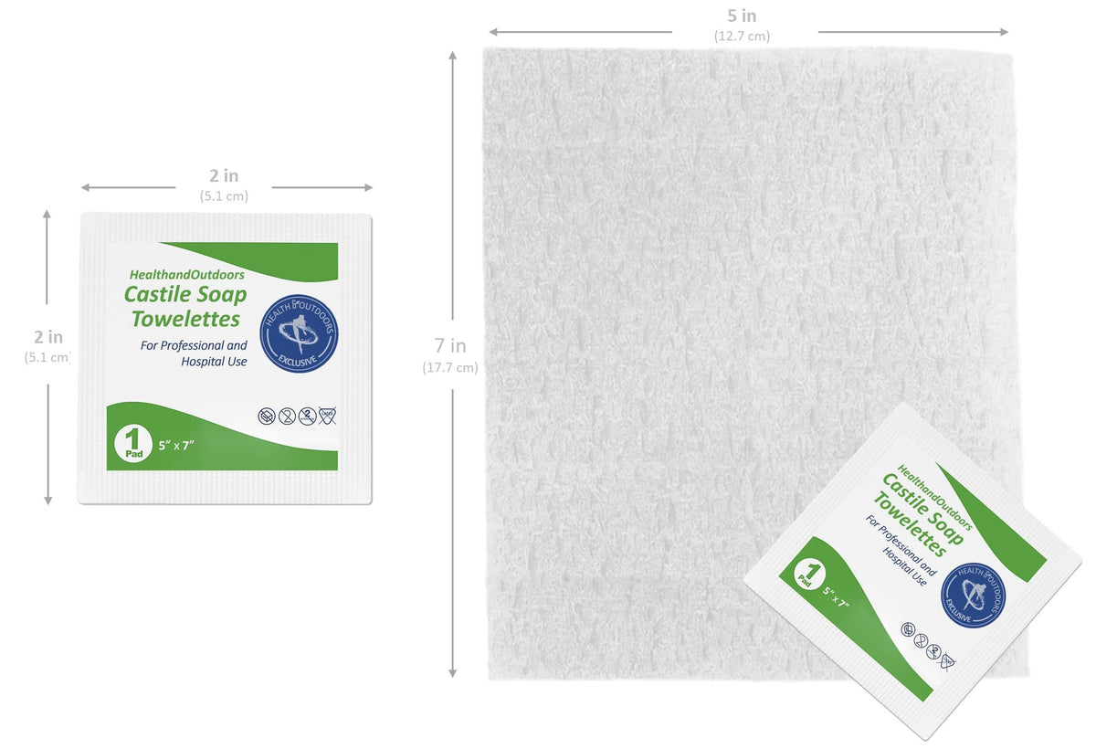 HAO Castile Soap Cleansing Towelettes 125 Count Refreshing Scented Wipes White 125 Count (Pack of 1) HAO-CST-125 — additional