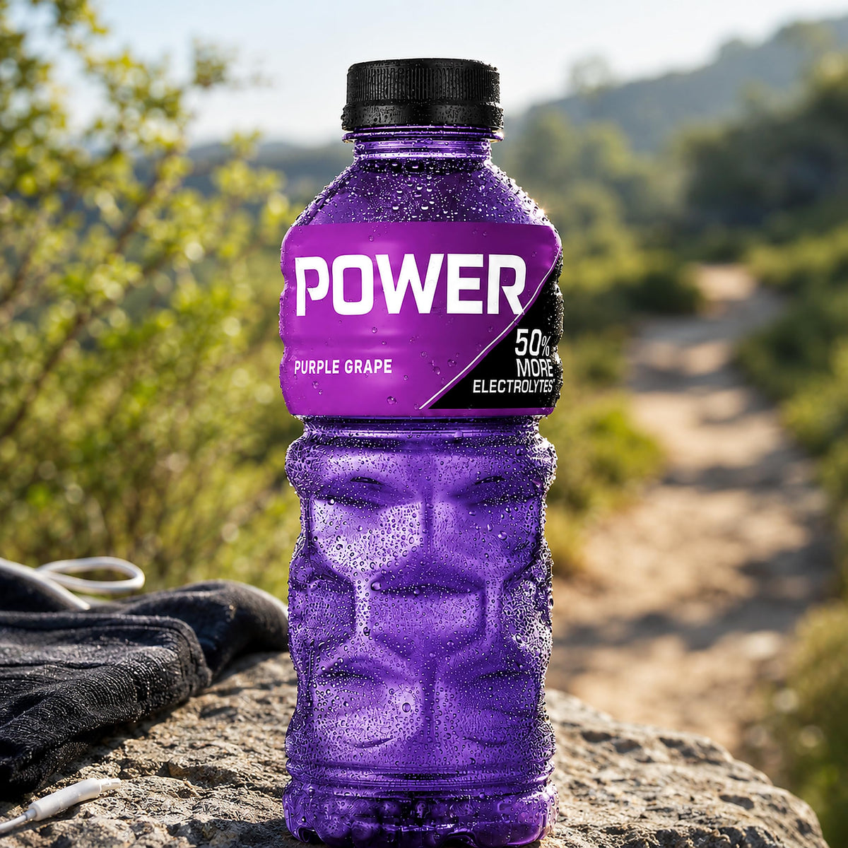 Power Sports Drink Grape Purple 24CT, Electrolyte Enhanced Hydration Drink 20 oz — additional product image 3