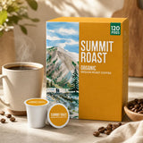 KS Summit Roast, 120 Count Organic Medium Roast Coffee Pods, Fair Trade Certified — additional product image 3
