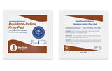 HAO Povidone-Iodine Prep Pads (120 Count), 10% Solution, Disposable Individually Wrapped Wipes For Wound Care, First Aid