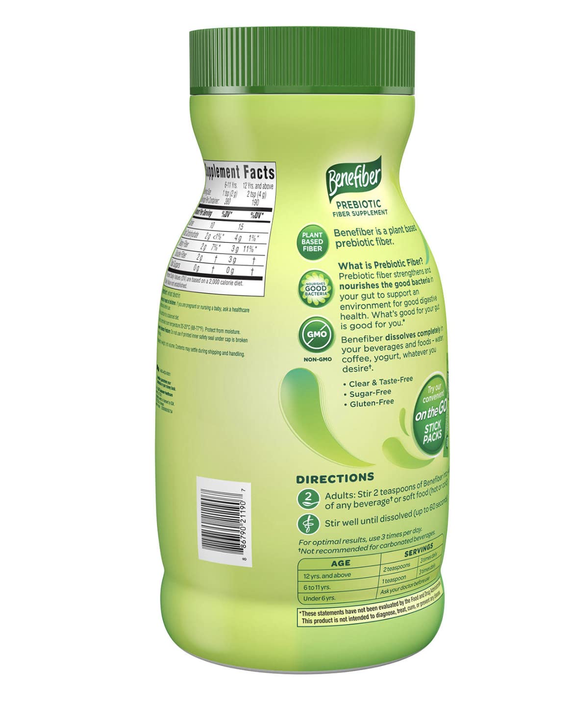 Benefiber Fiber Supplement - 760g 190 Servings — additional product image 2