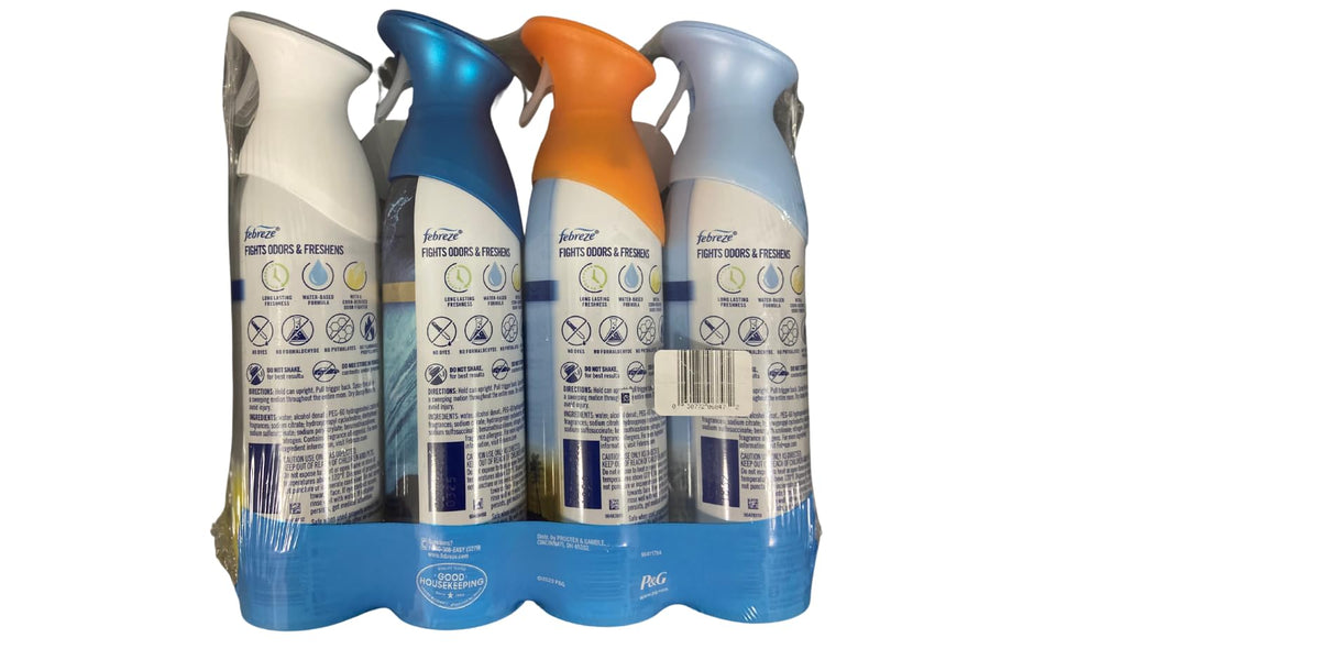 Febreze Air Effects Odor-Eliminating Air Freshener Linen & Sky, Hawaiian Aloha, Ocean, Heavy Duty Kitchen Odor Eliminator