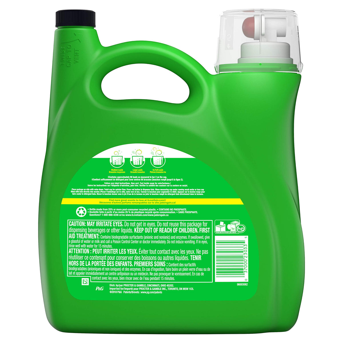 Gain + Aroma Boost Liquid Laundry Detergent, Original, 96 Loads 150 fl oz — additional product image 2