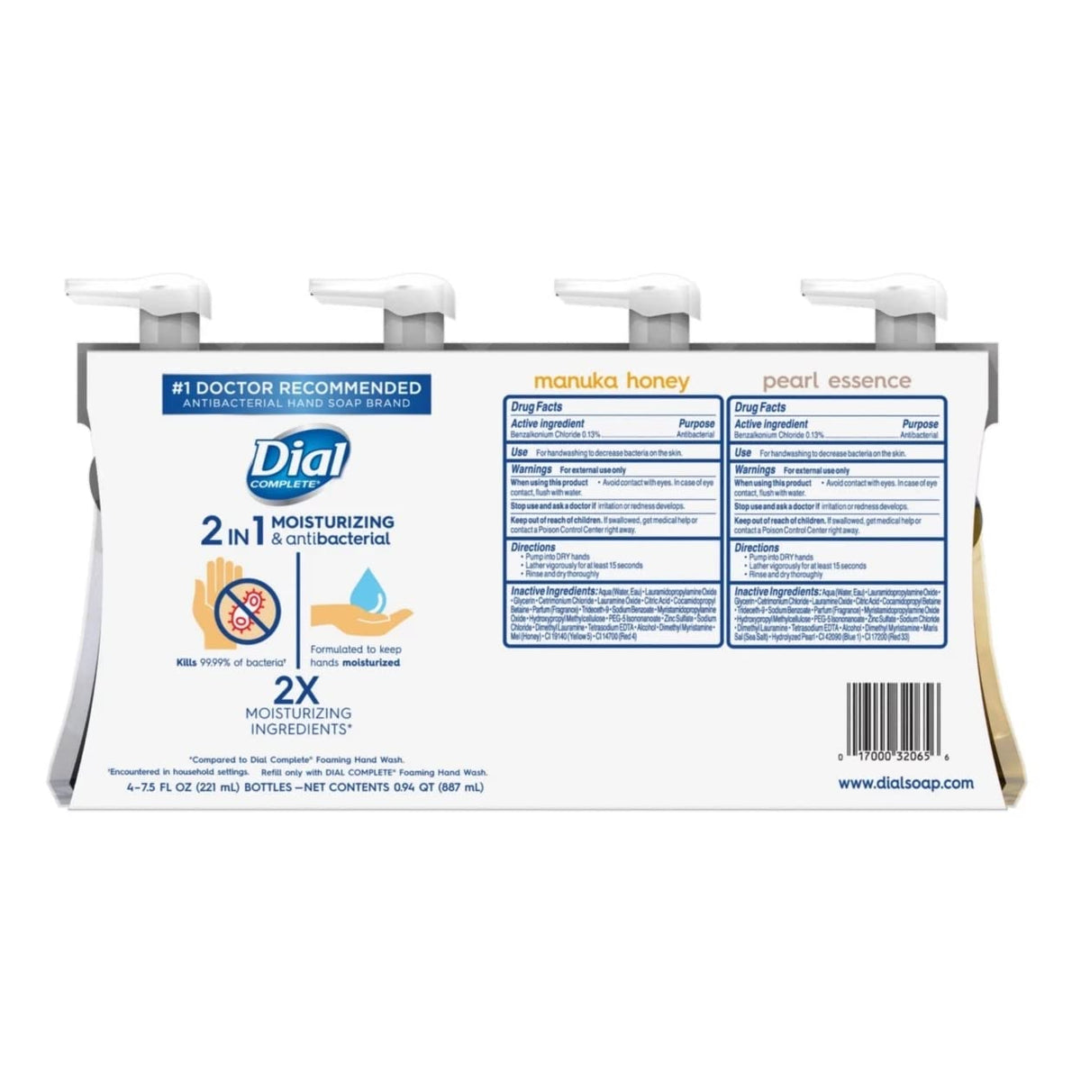 Dial Complete 2 in 1 Moisturizing and Antibacterial Foaming Hand Wash Foam Soap — additional product image 3