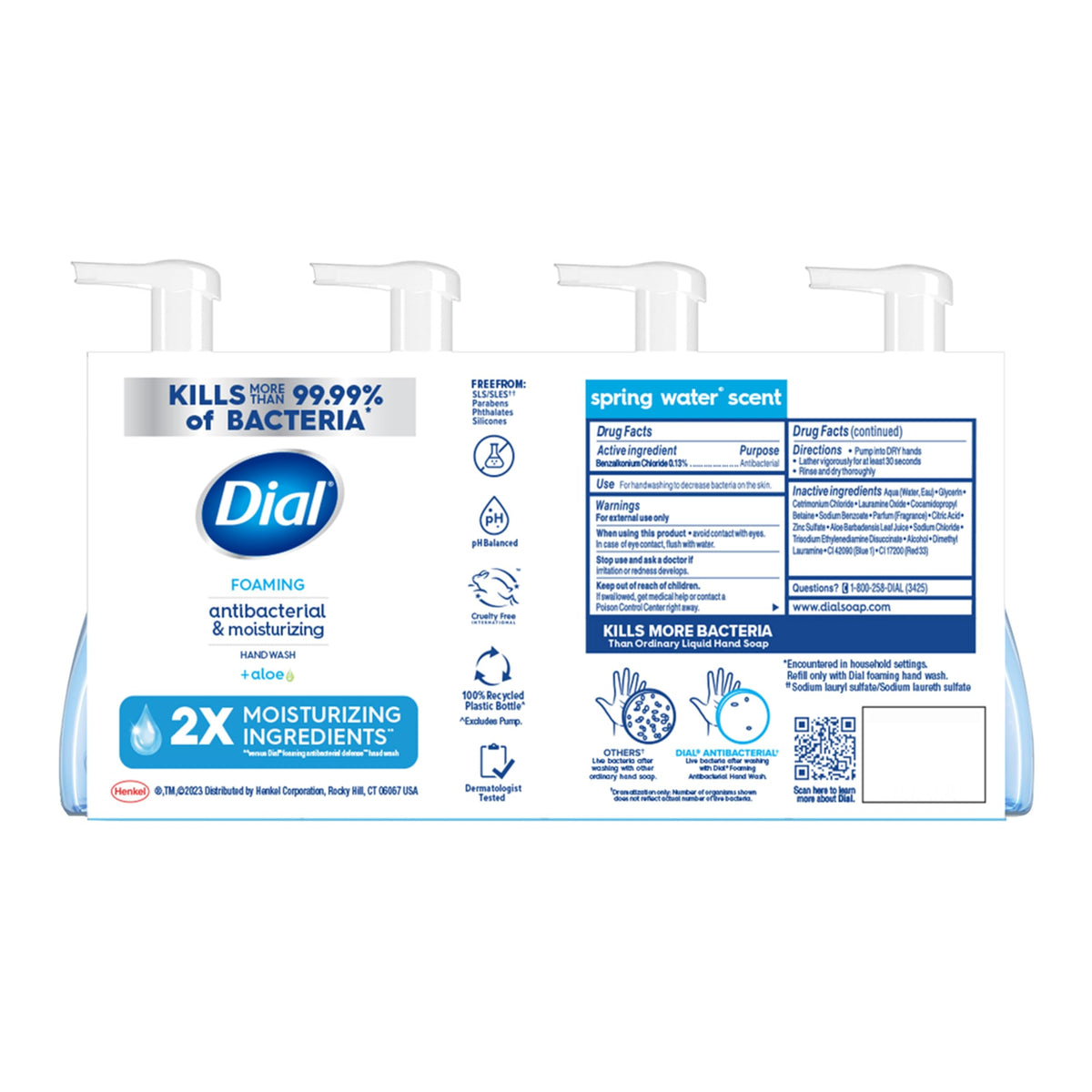Dial Complete 2 in 1 Moisturizing and Antibacterial Foaming Hand Wash Foam Soap — additional product image 6