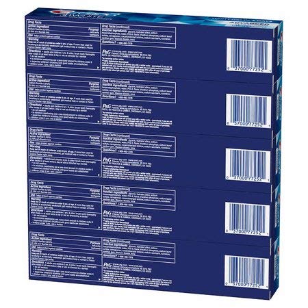 Crest 3D White Advanced Whitening Fluoride Toothpaste — additional product image 4