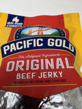 Pacific Gold Original Beef Jerky Gluten Free Real Wood Smoked Beef Jerky - 16 oz Per Bag - No Nitrates, No Preservatives, and