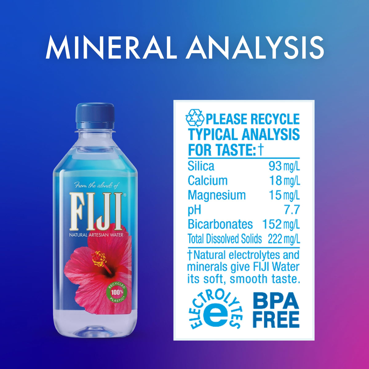 FIJI Artesian Bottled Water, 500 mL (16.9 fl oz), Pack of 24 — additional product image 3