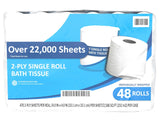 Bath Tissue, Standard Roll, 2-Ply, 4" x 4", 470 Sheets, 48 CT, Marathon Individually Wrapped — additional product image 2