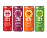 Sparkling Juice Beverage Variety Pack - Mango, Blackberry, Strawberry, Apple Flavors - Perfect Drinks for Halloween Snack