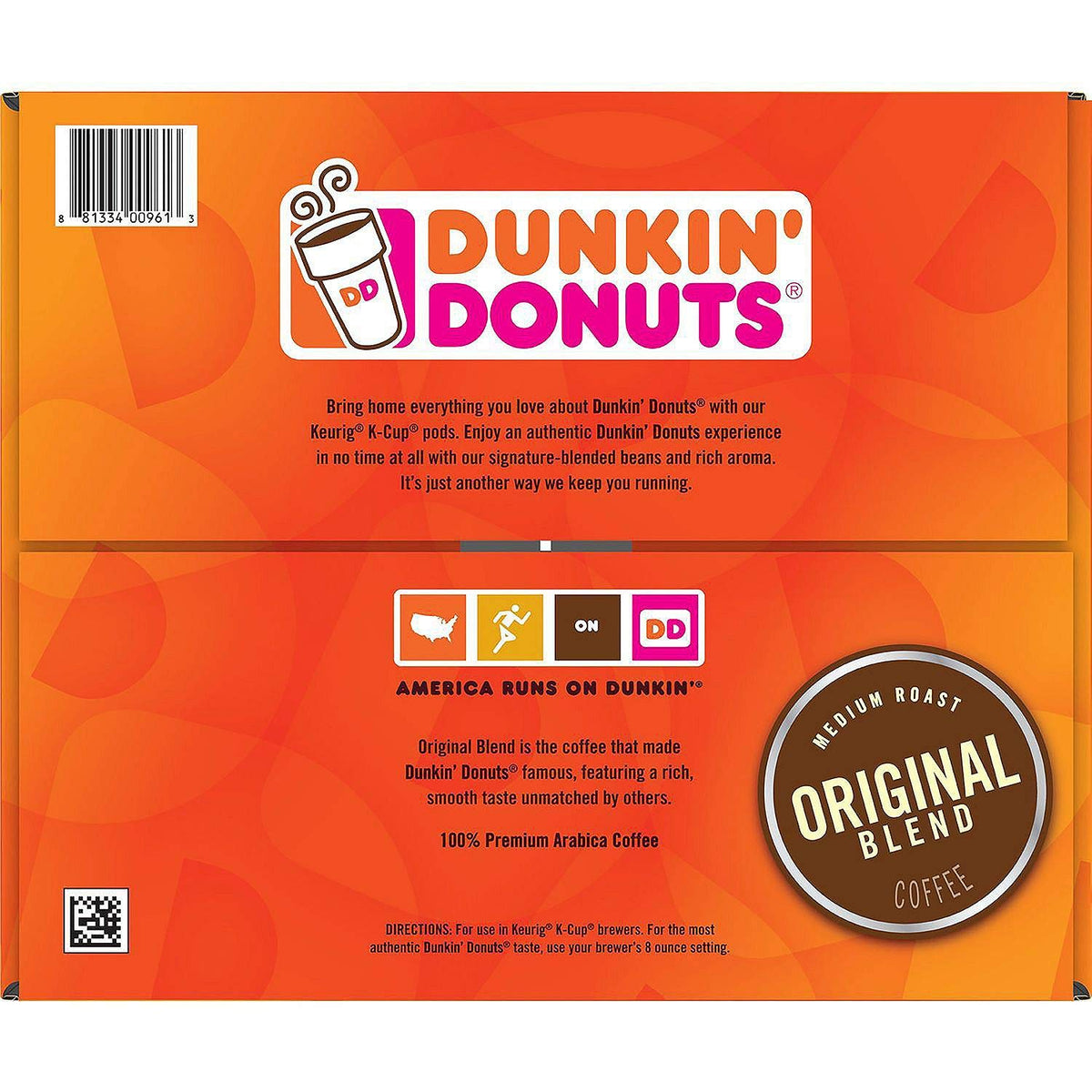 Dunkin' Donuts Original Blend Coffee K-Cup Pods, Box of 72 Count — additional product image 2