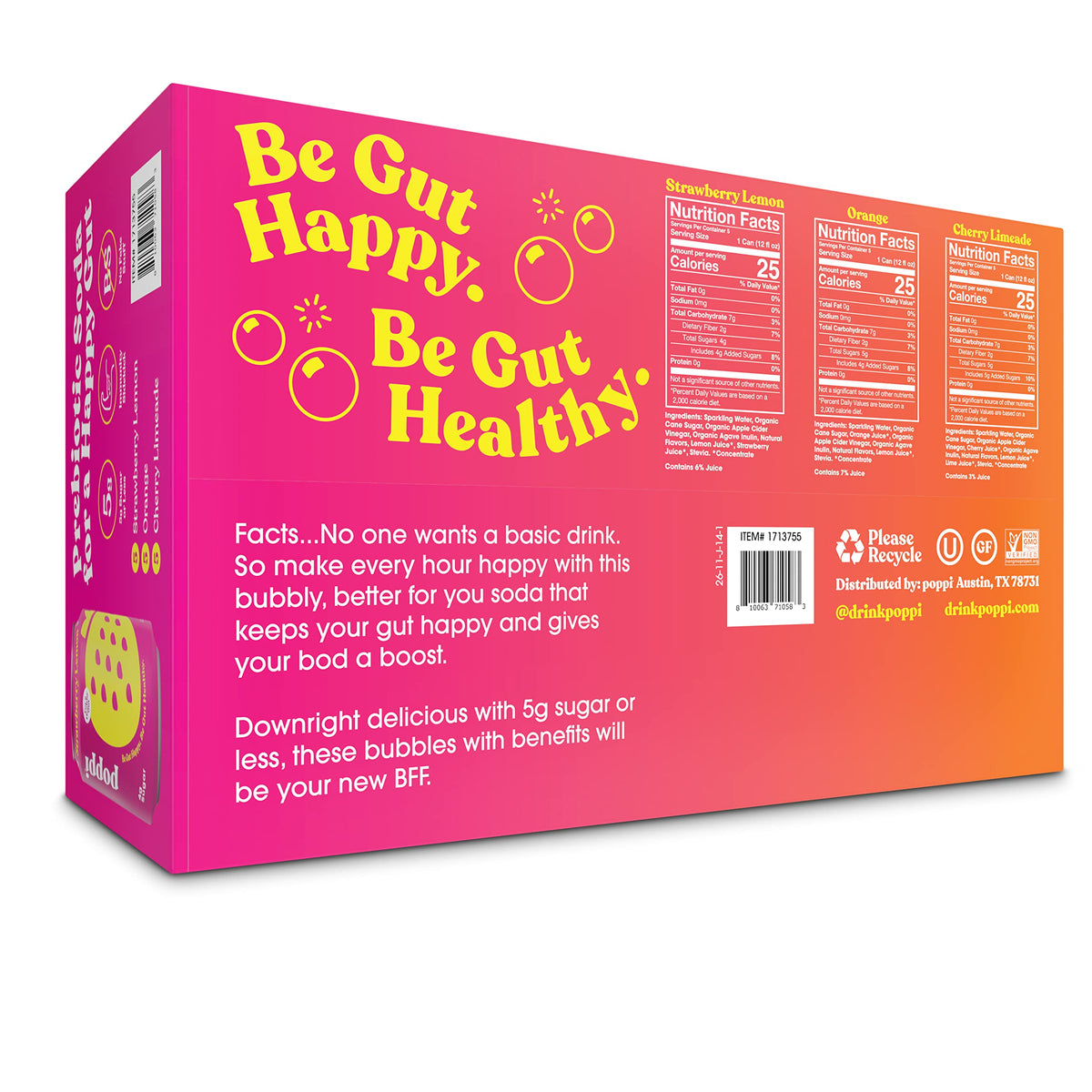 Poppi Variety Pack, 12 oz, 15-Count — additional product image 4