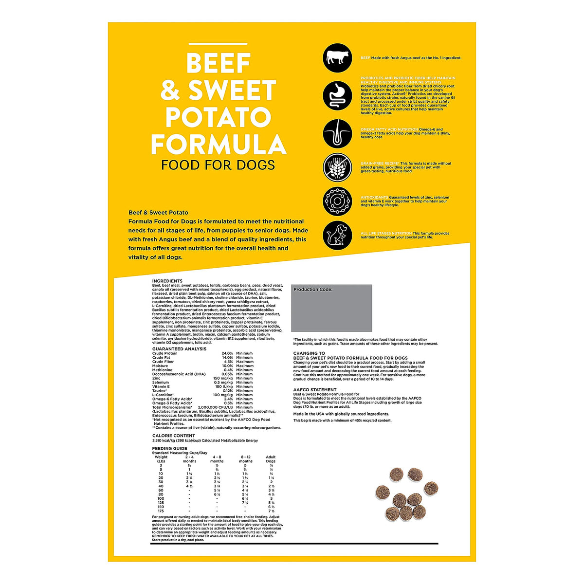 Nature Domain Healthy Dog Food, Beef and Sweet Potato 25 Lbs — additional product image 5