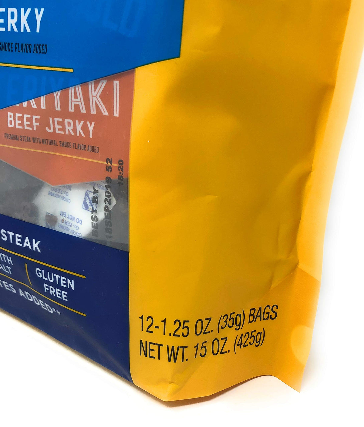 Pacific Gold Beef Jerky Original & Teriyaki, 12 Count Per Bag (2 Bags (24 Count)) — additional product image 5