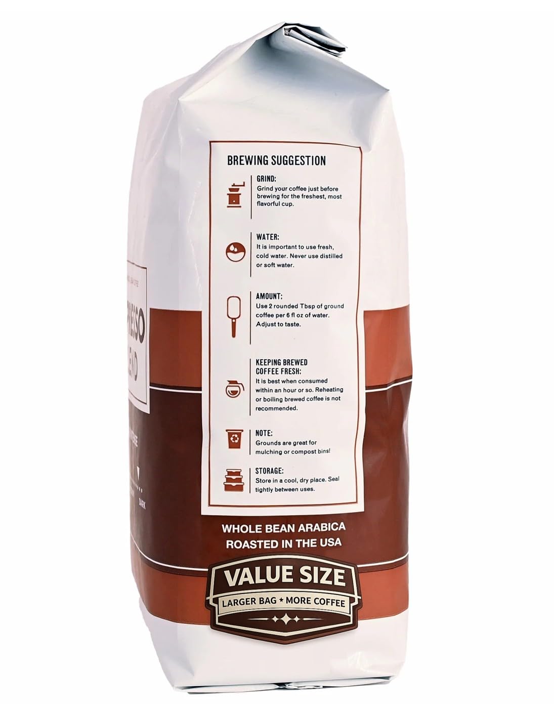 KS Espresso Blend Whole Bean Coffee Beans, 2.5LB Arabic Coffee Beans, Dark Roast, Rich and Intense (40 oz) — additional