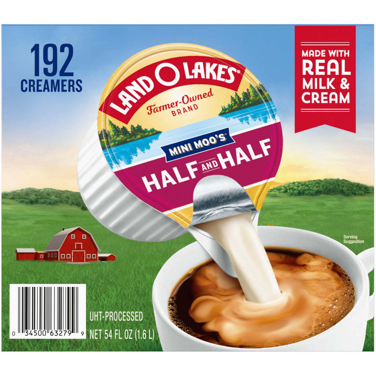 Land O Lakes Mini Moo’s Half & Half Creamer Singles, Shelf-Stable, 192 Count — additional product image 8