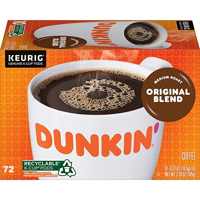 Dunkin' Original Blend, Medium Roast Coffee K Cups - 72 Count — additional product image 2