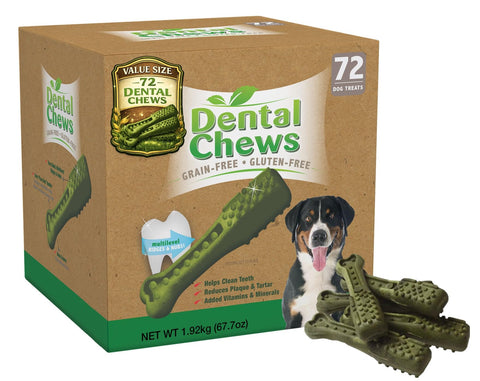 Doggy Dental Chews Dog Chews, 72 CT Dental Sticks, All Breeds