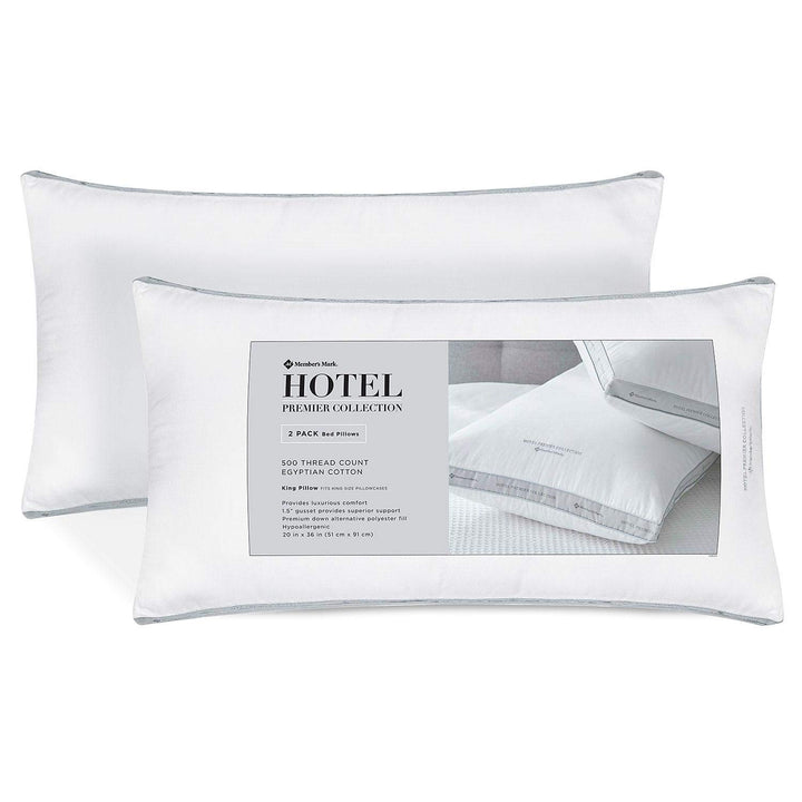 Member's Mark Hotel Premier Collection king pillows, two-pack