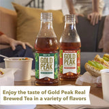 Gourmet Kitchn Gold Peak Naturally Sweet Real Brewed Tea, Picked for Peak Taste, Made with Cane Sugar -(18.5oz / 18pk per