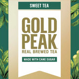 Gourmet Kitchn Gold Peak Naturally Sweet Real Brewed Tea, Picked for Peak Taste, Made with Cane Sugar -(18.5oz / 18pk per