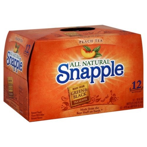 Snapple Tea, 12- 16 Fl Oz (Pack of 2) (Peach) by Snapple