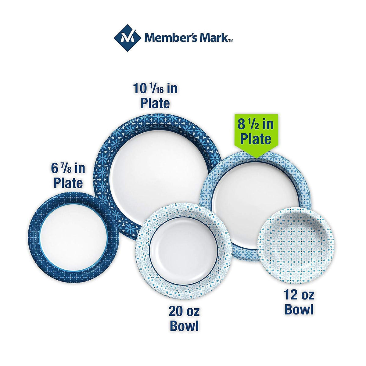 Member's Mark Ultra Plate, 8-1/2" (300 ct.),Blue — additional product image 2