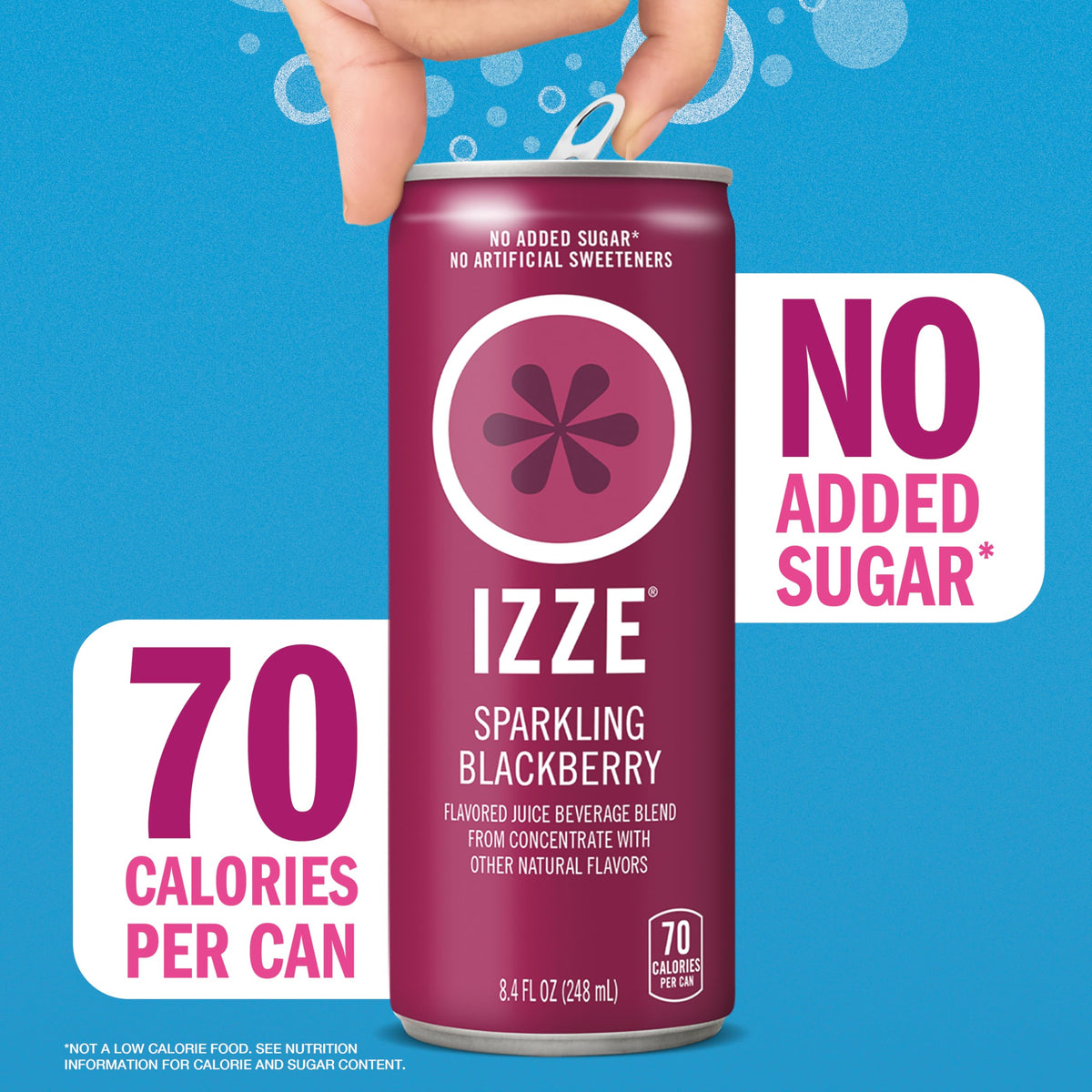 Izze Sparkling Juice, 4 Flavor Variety Pack, 8.4 Fl Oz (24 Count) — additional product image 4