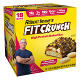 FITCRUNCH Snack Size Protein Bars, Designed by Robert Irvine, 6-Layer Baked Bar, 3g of Sugar, Gluten Free & Soft Cake Core