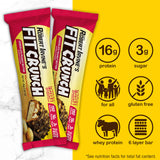 FITCRUNCH Snack Size Protein Bars, Designed by Robert Irvine, 6-Layer Baked Bar, 3g of Sugar, Gluten Free & Soft Cake Core