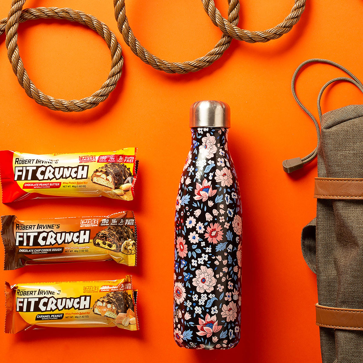 FITCRUNCH Snack Size Protein Bars, Designed by Robert Irvine, 6-Layer Baked Bar, 3g of Sugar, Gluten Free & Soft Cake Core