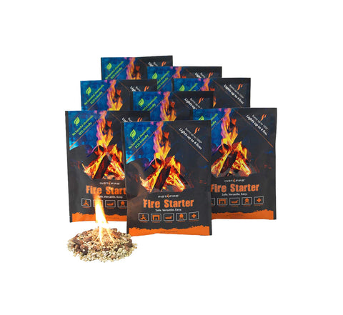 (8 Packs) Insta-Fire Fire Starter Emergency Fuel Eco-Friendly Granulated Bulk Excellent for Camping, Hiking, Fishing, and
