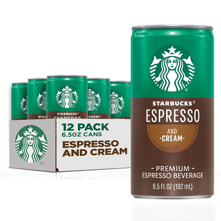 Starbucks Espresso & Cream, 6.5 Fl Oz Cans (Pack of 12)
