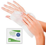 HAO Castile Soap Cleansing Moist Towelettes (125 Count) Individually Wrapped Refreshing Scented Wipes Wet Napkins