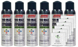 Coleman Max 100% Deet Insect Repellent - 4 oz Continuous Spray - Pack of 6 - w/ (6) Healthandoutdoor Hand Wipes