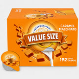 Delight Caramel Macchiato Coffee Creamer Singles, 192 CT, Shelf Stable, Great for Office and Restraurants