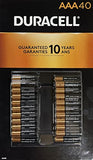 Duracell CopperTop AAA Alkaline Batteries, 1.5 Volt, Long Lasting Power, All-Purpose Triple A Battery, 40 Count