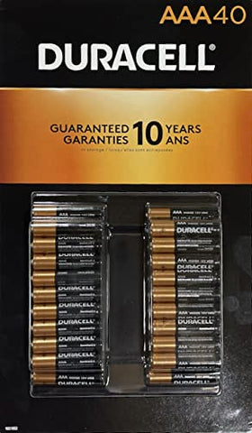 Duracell CopperTop AAA Alkaline Batteries, 1.5 Volt, Long Lasting Power, All-Purpose Triple A Battery, 40 Count