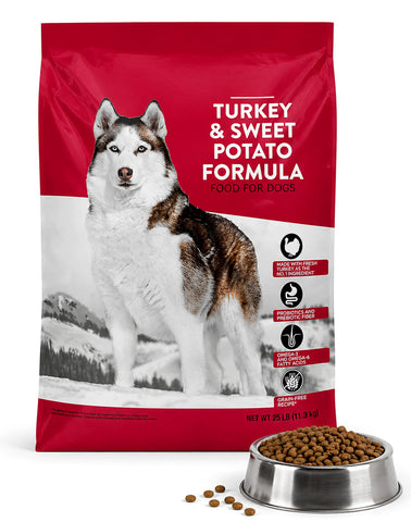 HEALTH & OUTDOORS Domain Dry Dog Food, Turkey and Sweet Potato, 25 Lbs