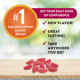 Airborne 750mg Vitamin C Gummies for Adults, Immune Support Supplement with Powerful Antioxidants Vitamins A C & E - 63
